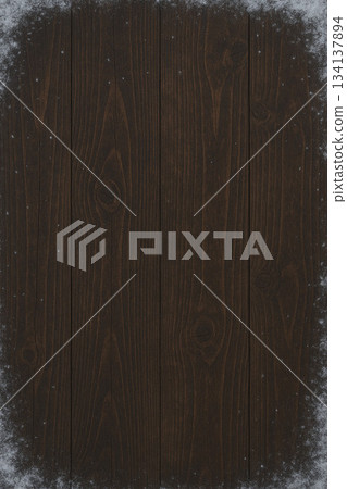 雪花飄落在木板背景上 雪花飄落在木板背景上 134137894