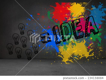 Idea on splashes in dark room 134138084