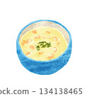 Watercolor corn potage 134138465