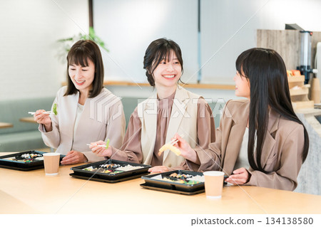 Catered lunches served at meetings, welfare benefits, catering, delivery, employee cafeteria, in-house cafe, meal outsourcing 134138580