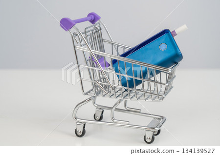 Electronic cigarette in a shopping cart. Tobacco heating system.  134139527