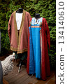 A stylized wedding in the Viking style. Photo zone. Women's and men's dress 134140610