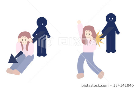 Women who are hurt by others and women who bounce back 134141040