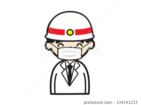 戴著口罩的醫護人員插圖 134141215