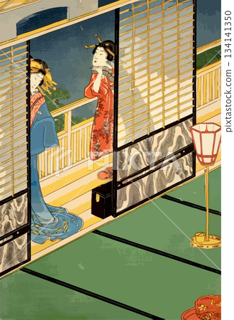 A moment at the red light district before opening 134141350