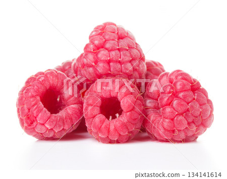 Raspberry. Raspberry isolated. Raspberry on white background. 134141614