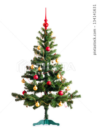 Christmas tree on white background 134141631