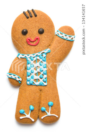 Gingerbread man isolated on white Gingerbread man isolated on white 134141657