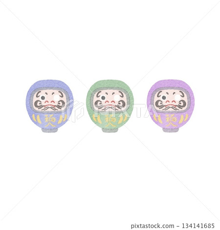 三色達摩插圖 134141685