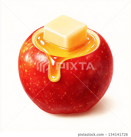 奶油烤蘋果 134141726