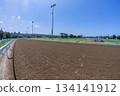 Horse Racing Track Sand Poly Inside Perspective Horse Racing Track Sand Poly Inside Perspective 134141912