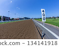 Horse Racing Track Sand Poly Inside Perspective Horse Racing Track Sand Poly Inside Perspective 134141918