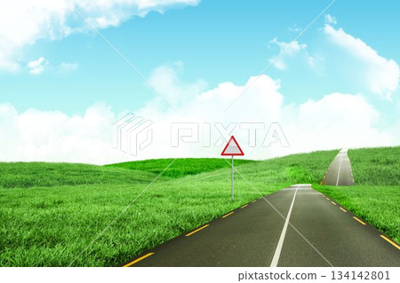 Road leading out to the horizon 134142801