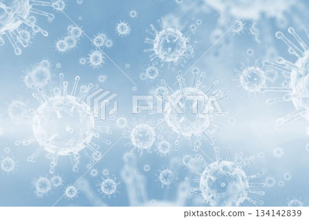Three Dimension image of micro organism Three Dimension image of micro organism 134142839