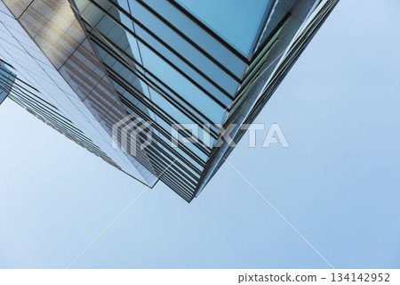 Close-up of glass office building 134142952