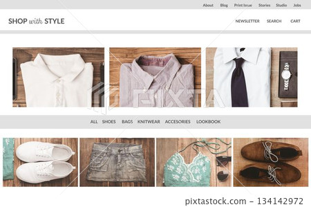 website online clothing shop 134142972