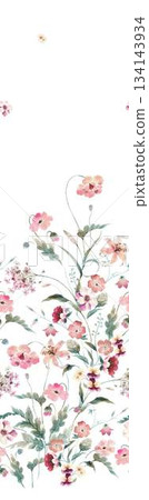 Assorted floral geometric and heart pattern panel designs in soft pastel colors Assorted floral geometric and heart pattern panel designs in soft pastel colors 134143934