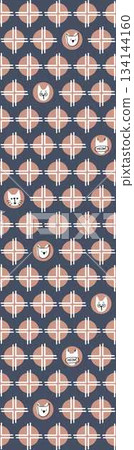 Assorted floral geometric and heart pattern panel designs in soft pastel colors Assorted floral geometric and heart pattern panel designs in soft pastel colors 134144160