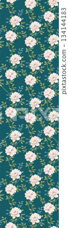 Assorted floral geometric and heart pattern panel designs in soft pastel colors Assorted floral geometric and heart pattern panel designs in soft pastel colors 134144183