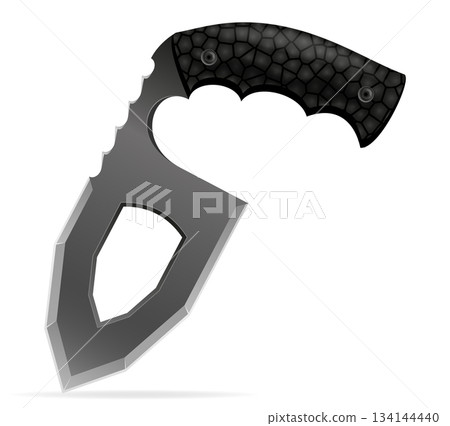 unusual original knife is a melee weapon vector illustration 134144440