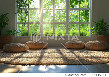 Modern living room interior with elegant minimalist design. Modern living room interior with elegant minimalist design. 134145161