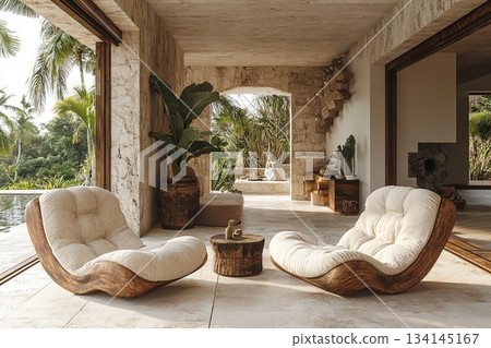 Modern living room interior with elegant minimalist design. Modern living room interior with elegant minimalist design. 134145167