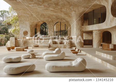 Modern living room interior with elegant minimalist design. Modern living room interior with elegant minimalist design. 134145210