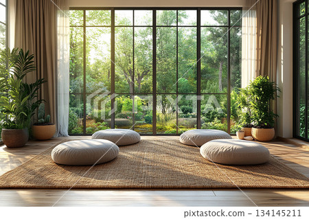 Modern living room interior with elegant minimalist design. Modern living room interior with elegant minimalist design. 134145211