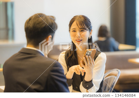 Couple in a hotel restaurant Couple in a hotel restaurant 134146084