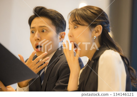 Couple in a hotel restaurant 134146121
