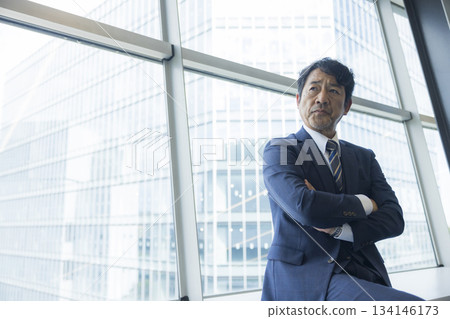 Mature men thinking 134146173