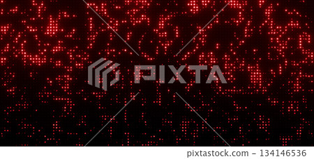 Glittering Red Neon Background With Bright Red Pattern for Christmas Backdrop 134146536