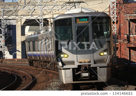 [JR West] 225 series 5000 series limited express (Hanwa Line: Bishoen Station) 134146681