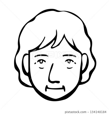 [線畫] 圖標_人物、老年人、外國人、國籍 134148184