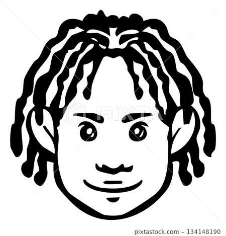 [Line drawing] Icons_People, Women, Foreigners, Nationalities 134148190