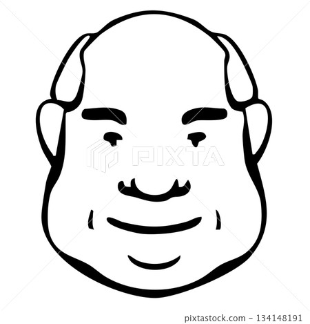 [線畫] 圖示_人物、男性、外國人、國籍 134148191