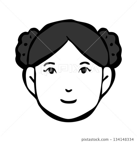 單色圖示_人物、女性、外國人、國籍 134148334