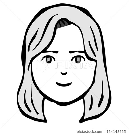 單色圖示_人物、女性、外國人、國籍 單色圖示_人物、女性、外國人、國籍 134148335