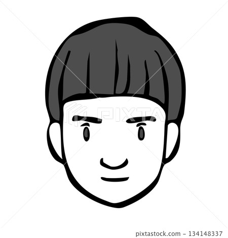 單色圖示_人物、兒童、男孩 134148337