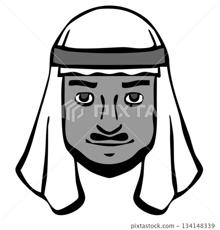 單色圖示_人物，男人，外國人，國籍 134148339