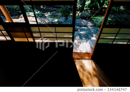 Edge side of Japanese houses Edge side of Japanese houses 134148747
