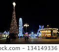 Christmas funfair by night 134149336