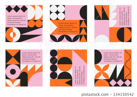 geometric, background, vector 134150542
