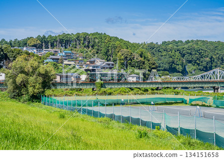 濱松市（靜岡縣）天龍浜名湖鐵路及街景 134151658