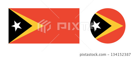 East Timor flag button, badge, sticker. Flag of East Timor circle, rectangle flat icons. Set of rectangular, round national flag of East Timor. East Timor flag button, badge, sticker. Flag of East Timor circle, rectangle flat icons. Set of rectangular, round national flag of East Timor. 134152387
