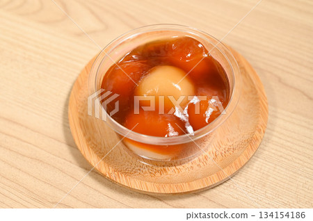 Mitarashi dango in a cup 134154186