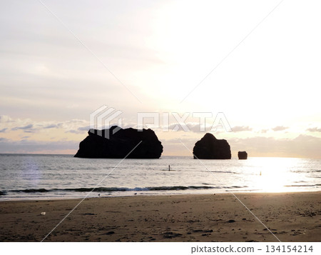 Oyakoiwa Rocks in Samani Town 134154214