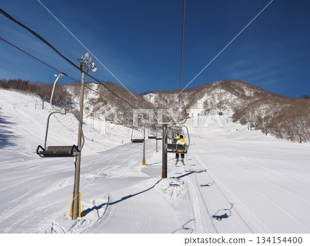 View from the Alps No. 4 Pair Lift at Hakuba Norikura Onsen Ski Resort View from the Alps No. 4 Pair Lift at Hakuba Norikura Onsen Ski Resort 134154400