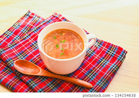 Minestrone with lots of ingredients 134154638