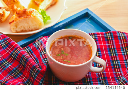 含有大量成分的意大利蔬菜通心粉 134154640